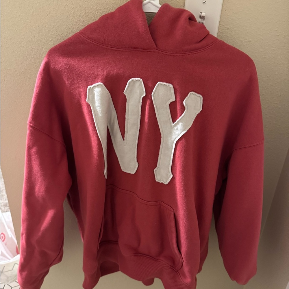 PacSun Red NY Hoodie Sweater